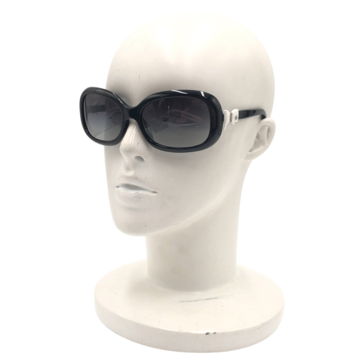 CHANEL シャネル ココマーク リボン ブラック 黒 プラスチック 5170 A c.501/3c 5817 スクエア  レディース