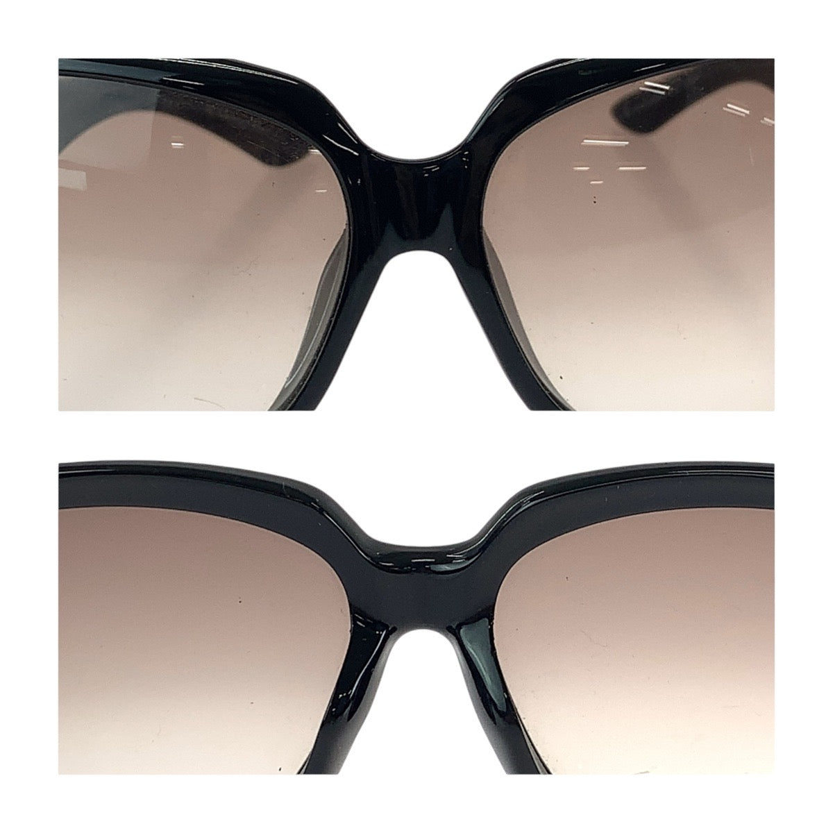 13581
Dior ディオール レンズグラデーション ブラウン ブラック シルバー金具 プラスチック D28LF 61□14 130 サングラス バタフライ  レディース