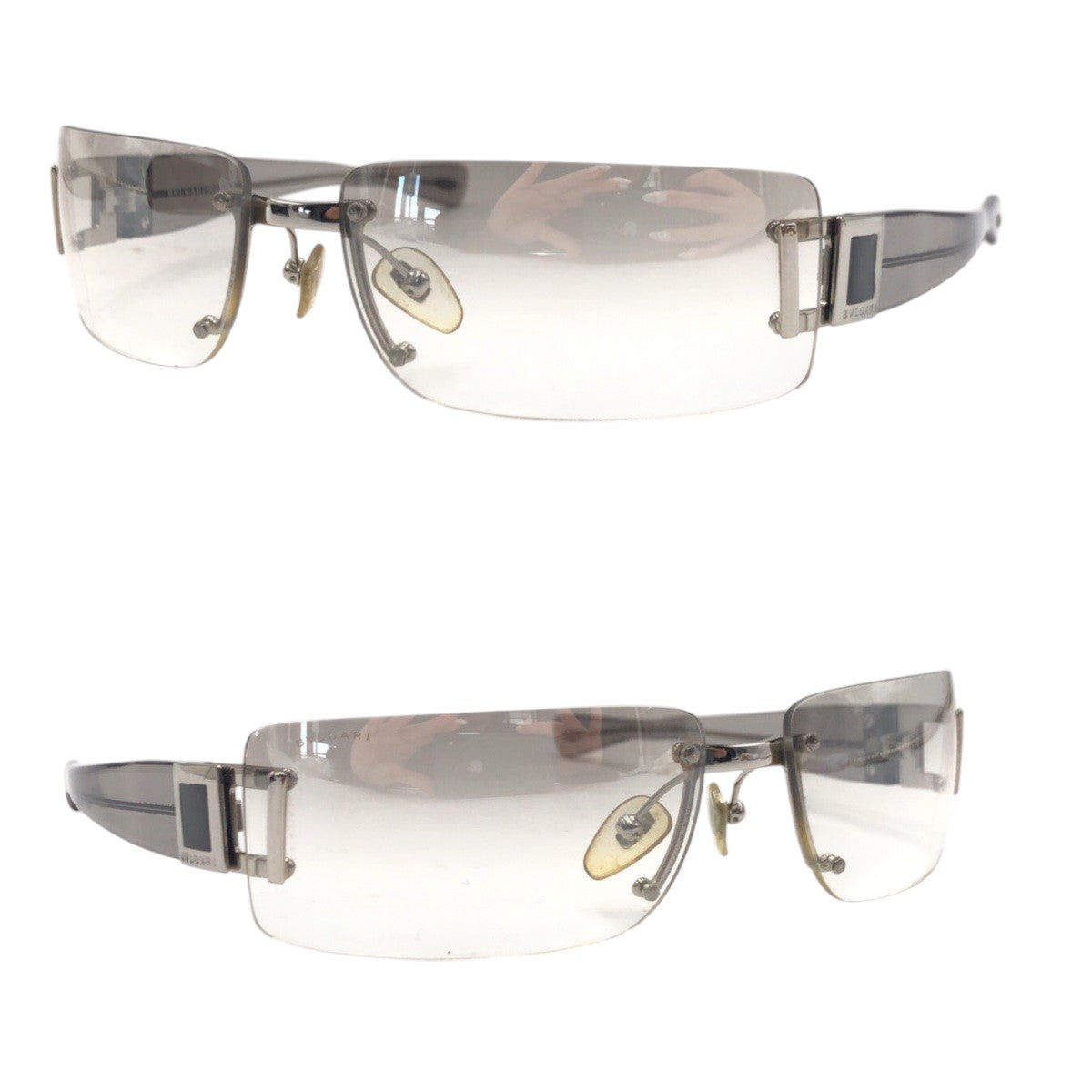 BVLGARI ブルガリ シルバー メタル / プラスチック 626 102/61 62□15 120 1N サングラス 男女兼用 スクエア  メンズ
