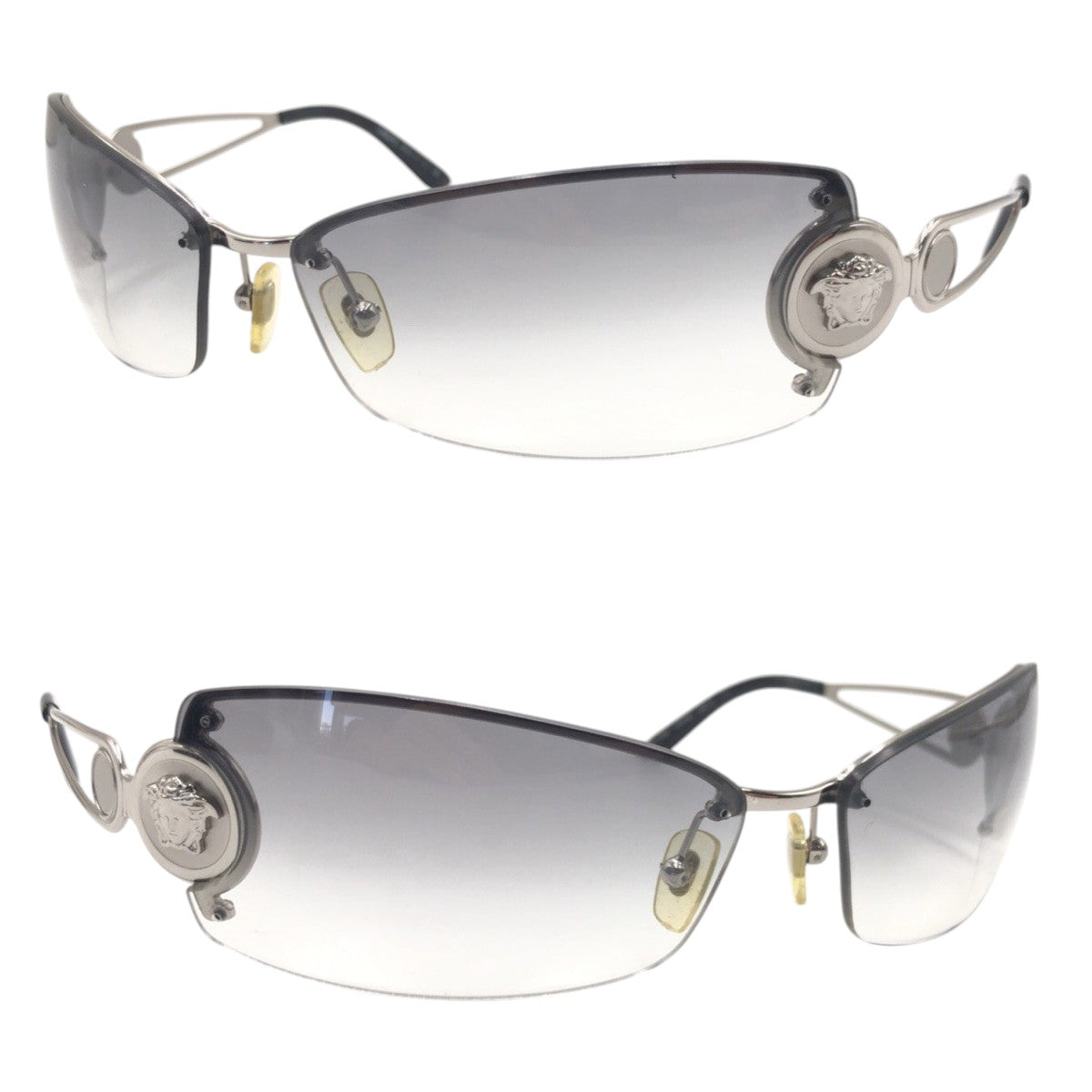 VERSACE Medusa Silver Metal MOD2028 100D/8G 68◻︎14 110 Sunglasses Square Women's