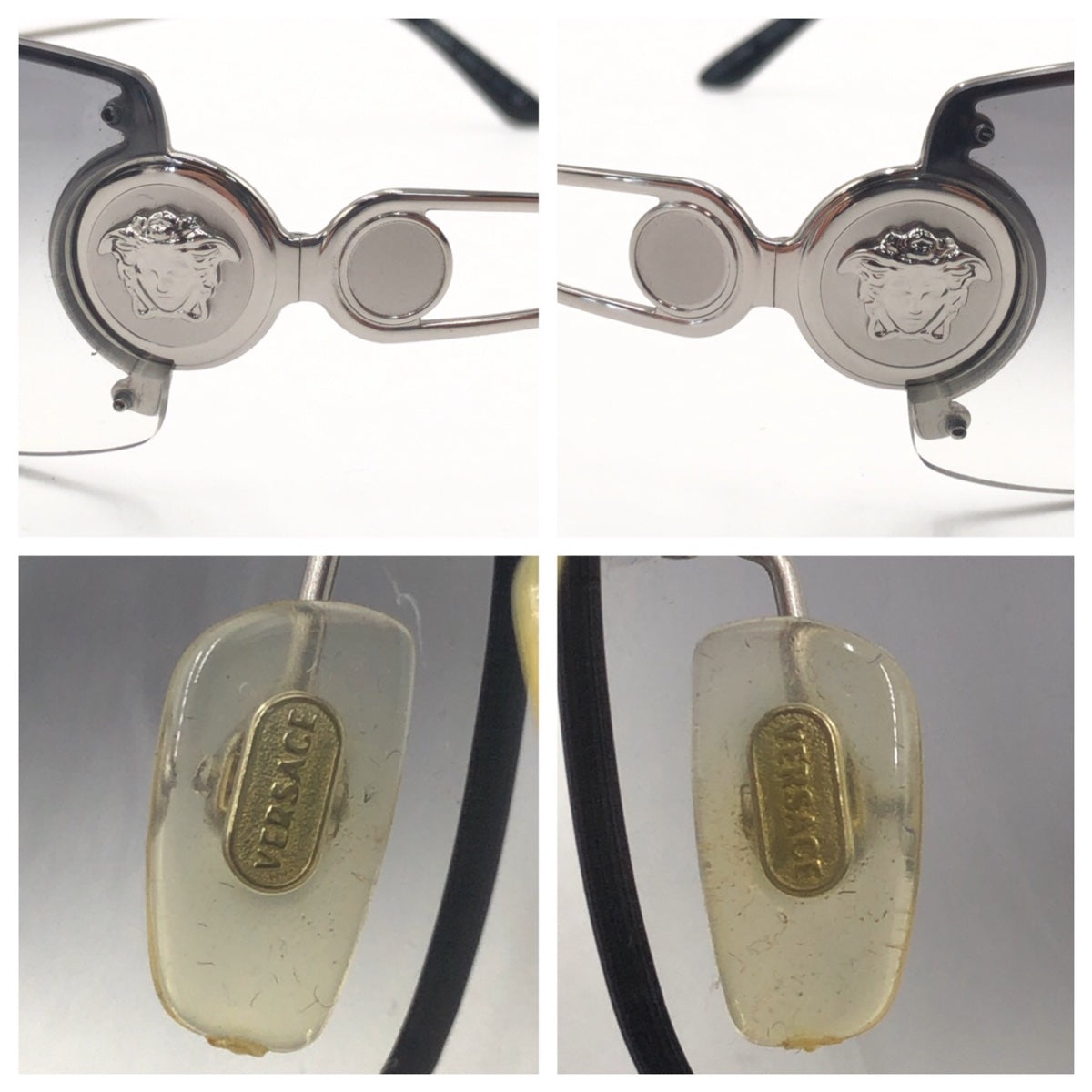 VERSACE Medusa Silver Metal MOD2028 100D/8G 68◻︎14 110 Sunglasses Square Women's