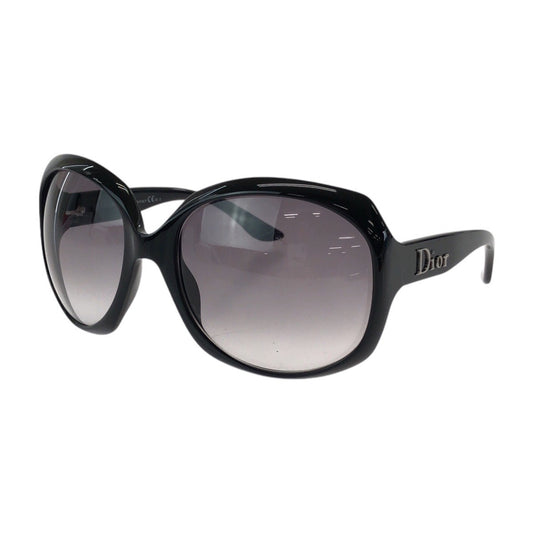 13583
Dior ディオール レンズグラデーション ブラック 黒 シルバー金具 プラスチック GLOSSY1 584LF 62□20 125 サングラス バタフライ  レディース