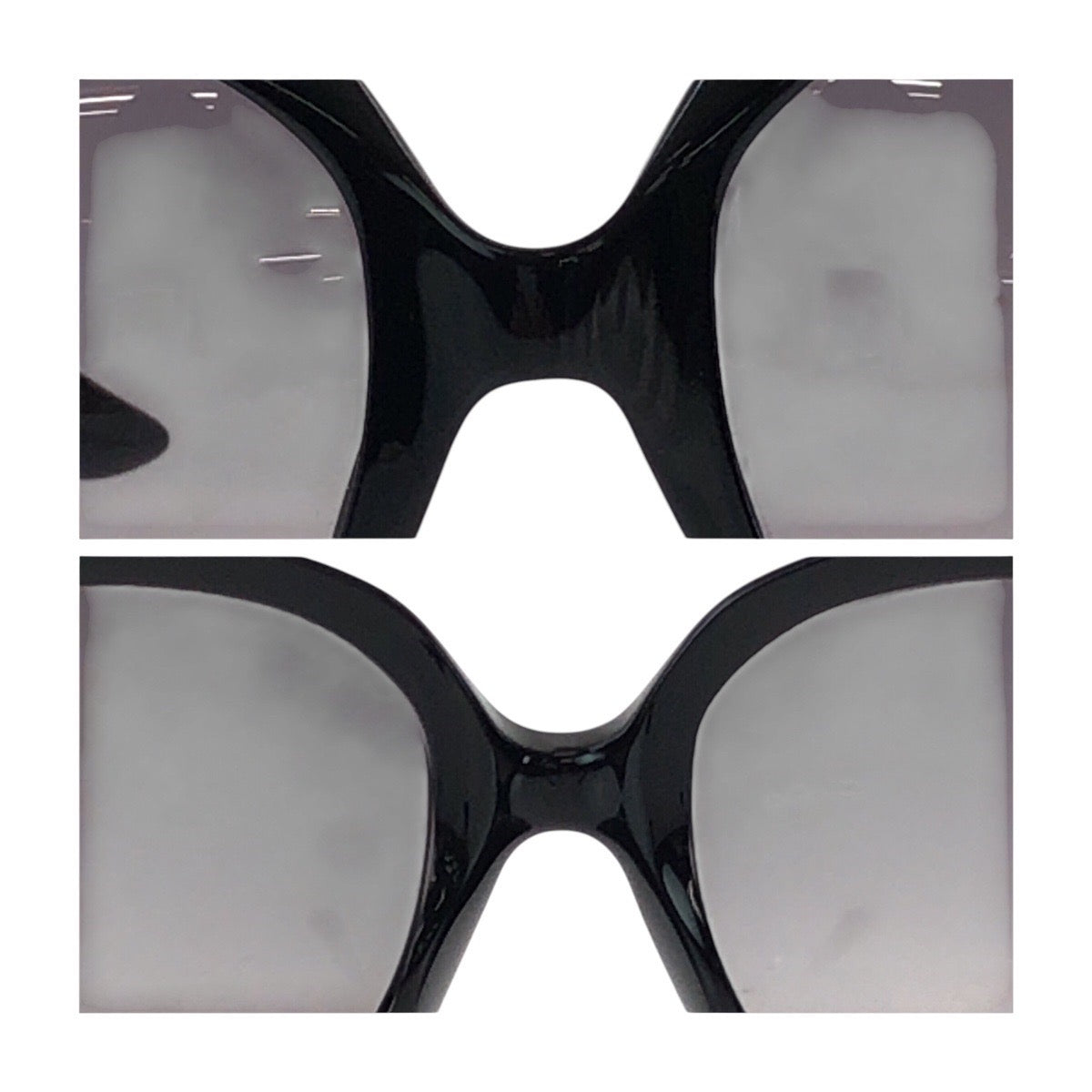 13583
Dior ディオール レンズグラデーション ブラック 黒 シルバー金具 プラスチック GLOSSY1 584LF 62□20 125 サングラス バタフライ  レディース