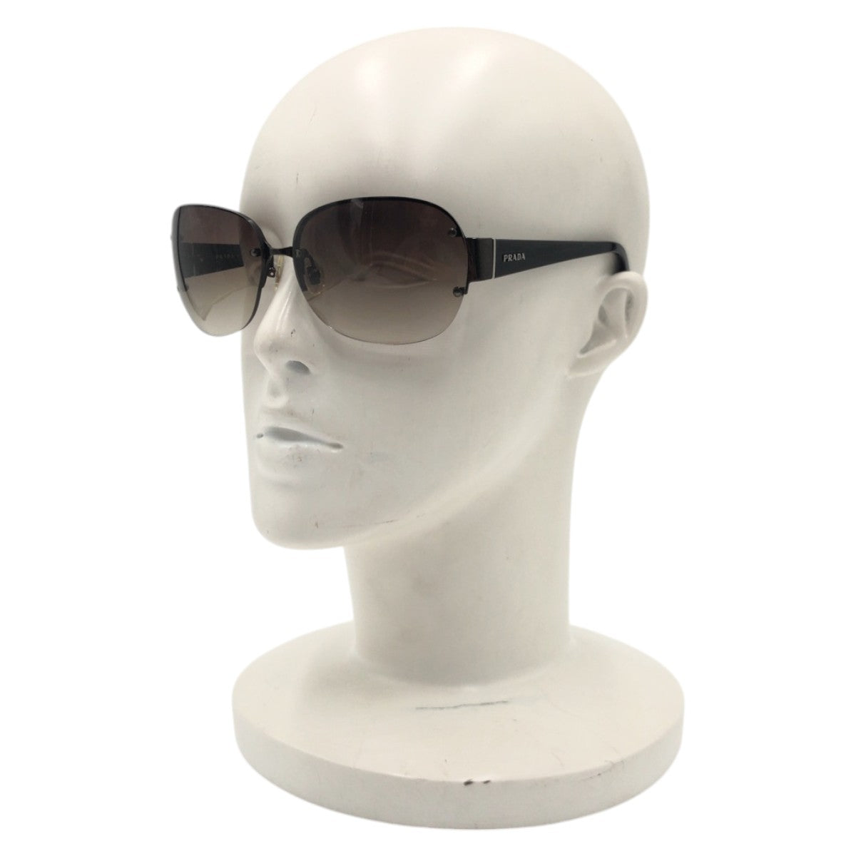 PRADA Prada Brown Black Plastic JP0291 565 SPR 640 6314 1B16SS1 Sunglasses Unisex Round Men's