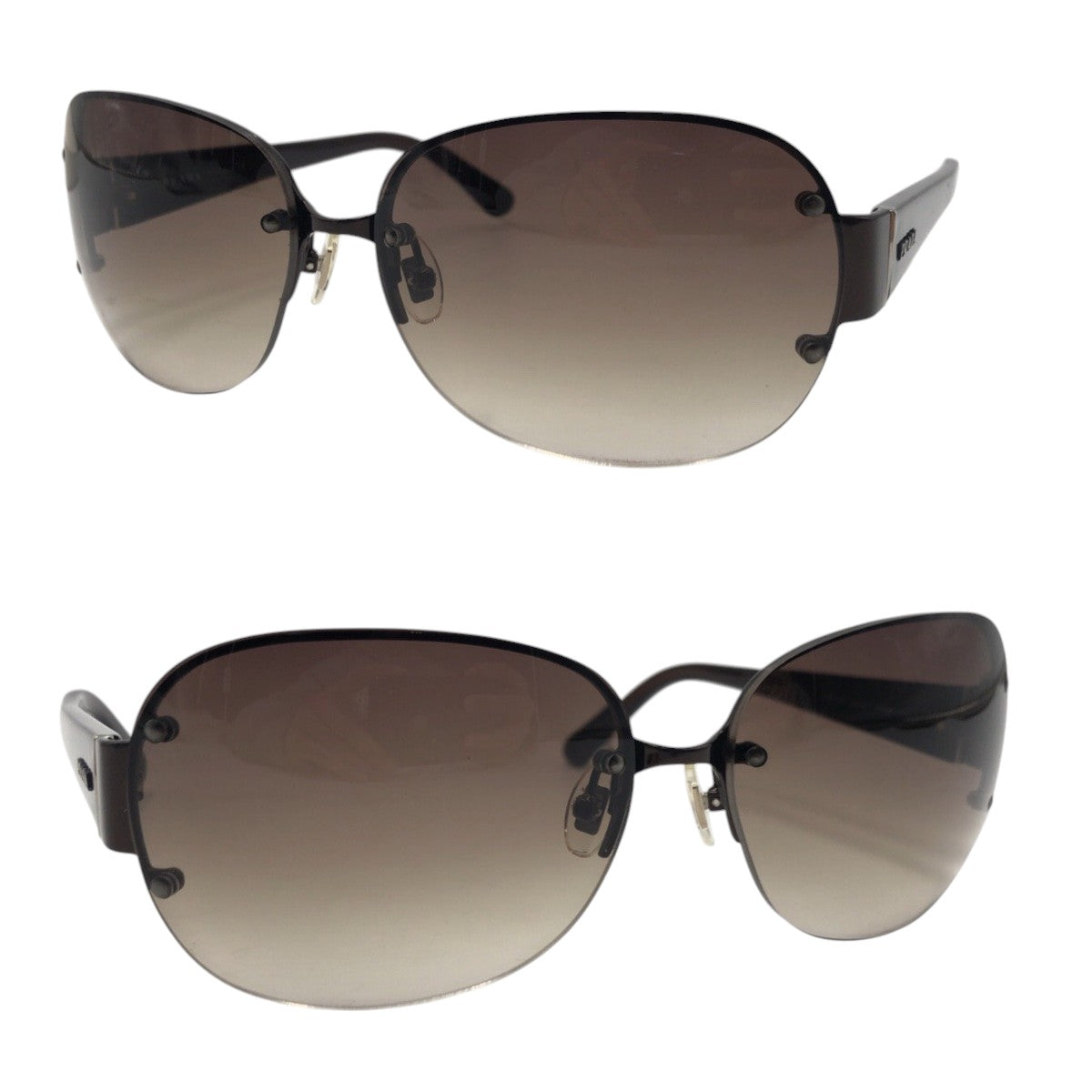 PRADA Prada Brown Black Plastic JP0291 565 SPR 640 6314 1B16SS1 Sunglasses Unisex Round Men's