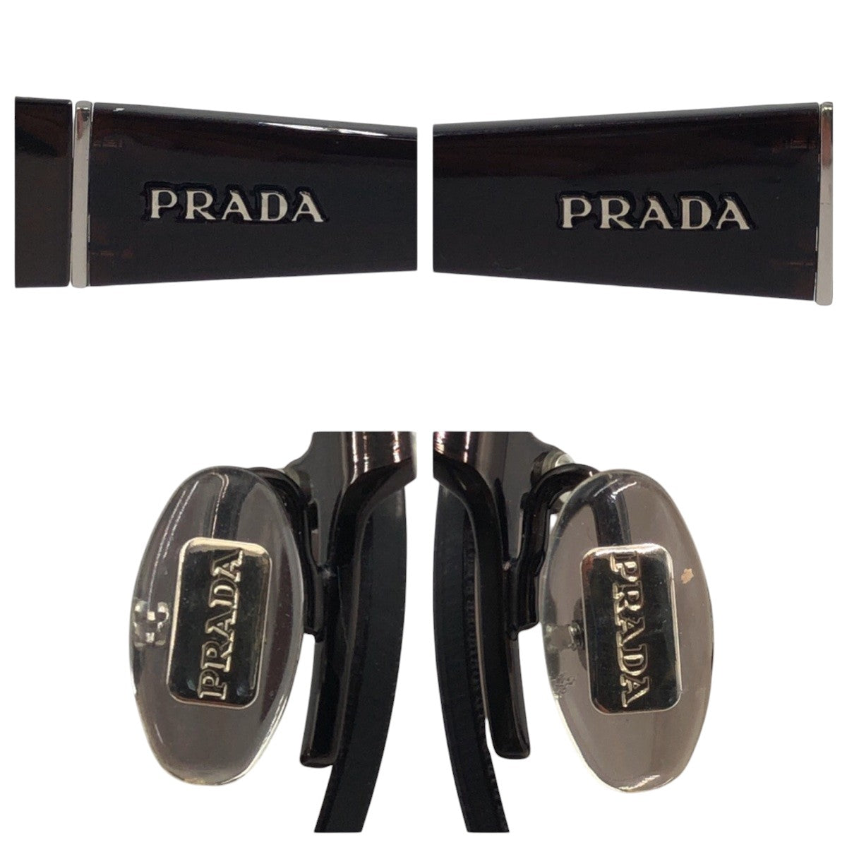 PRADA Prada Brown Black Plastic JP0291 565 SPR 640 6314 1B16SS1 Sunglasses Unisex Round Men's