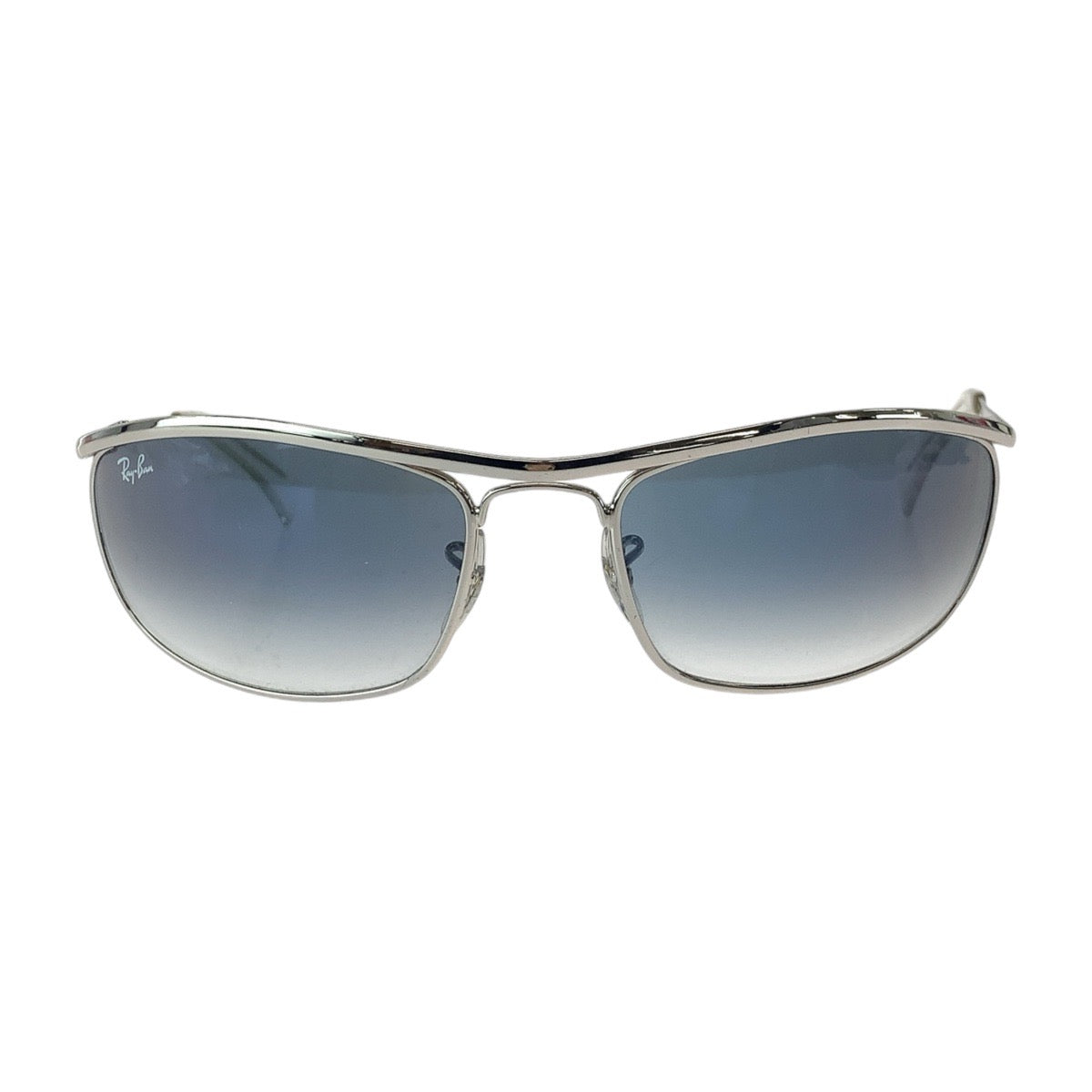 Ray-Ban Olympian Blue Silver Hardware Glass/Metal 9163/3F 62□19 120 2N Sunglasses Square Men's
