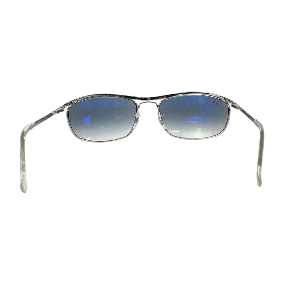 Ray-Ban Olympian Blue Silver Hardware Glass/Metal 9163/3F 62□19 120 2N Sunglasses Square Men's