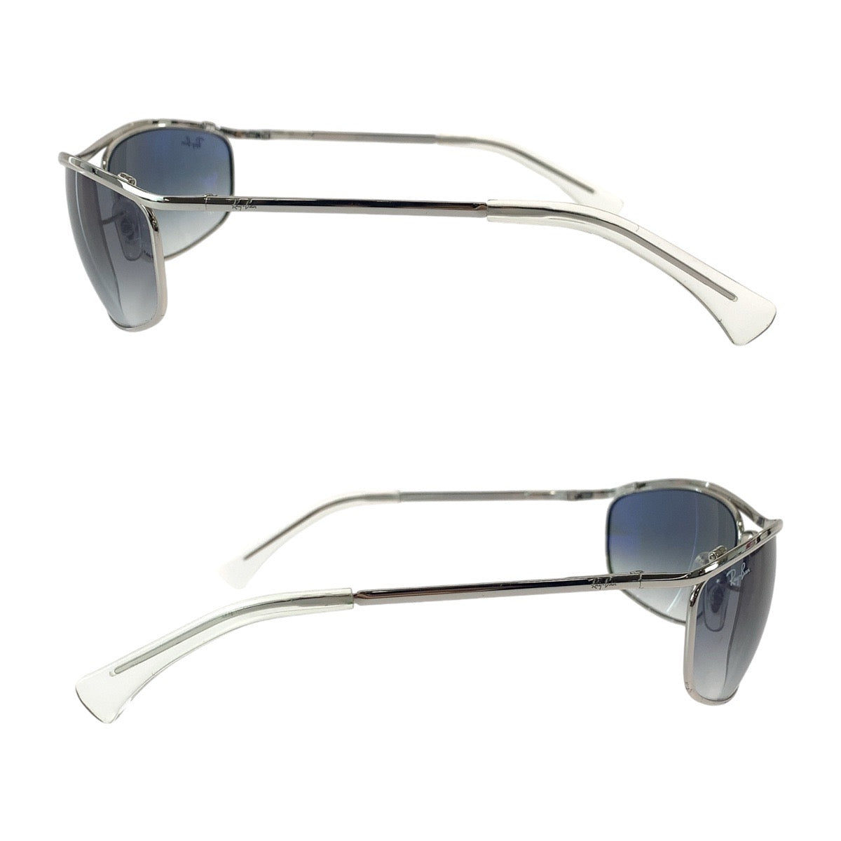 Ray-Ban Olympian Blue Silver Hardware Glass/Metal 9163/3F 62□19 120 2N Sunglasses Square Men's