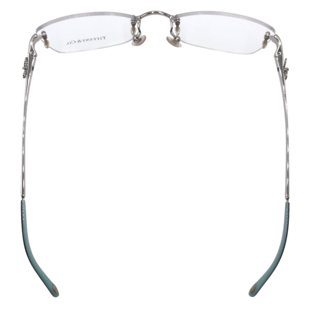 13588
TIFFANY&Co. ティファニー リボン フレームレス シルバー メタル TF1101 6047 55□15 140 メガネ サングラス フレーム  レディース