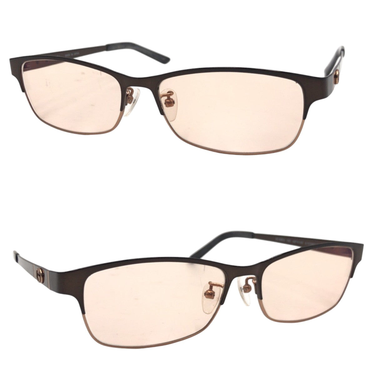 GUCCI グッチ GGロゴ ブラウン メタル GG9692/J CWI 54◻︎15 140 メガネフレーム サングラス スクエア  メンズ
