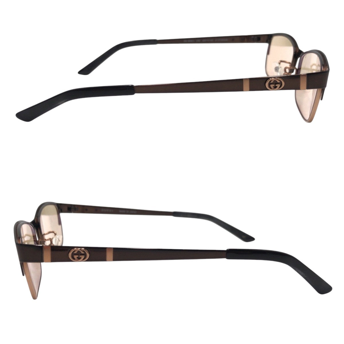 GUCCI グッチ GGロゴ ブラウン メタル GG9692/J CWI 54◻︎15 140 メガネフレーム サングラス スクエア  メンズ