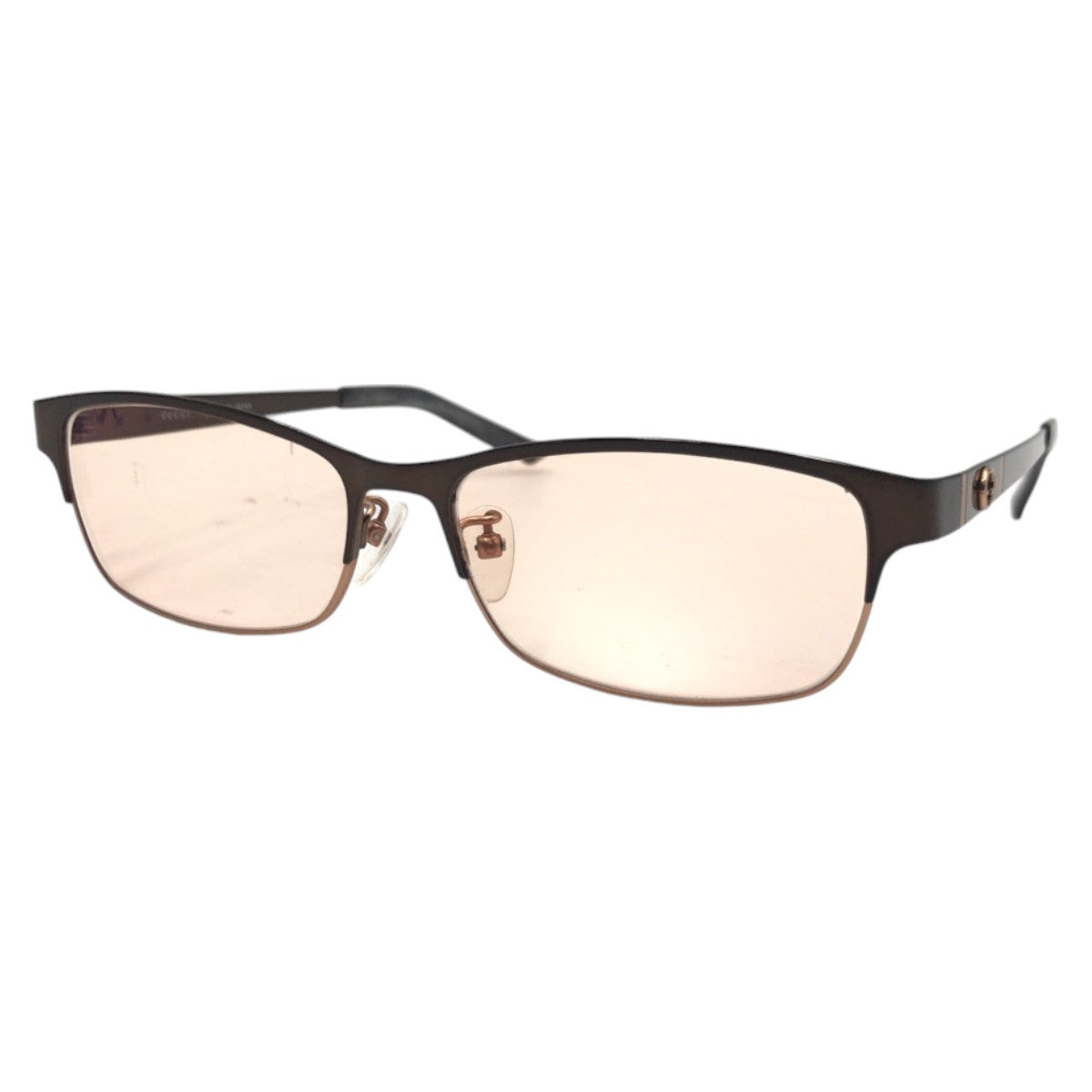 GUCCI グッチ GGロゴ ブラウン メタル GG9692/J CWI 54◻︎15 140 メガネフレーム サングラス スクエア  メンズ