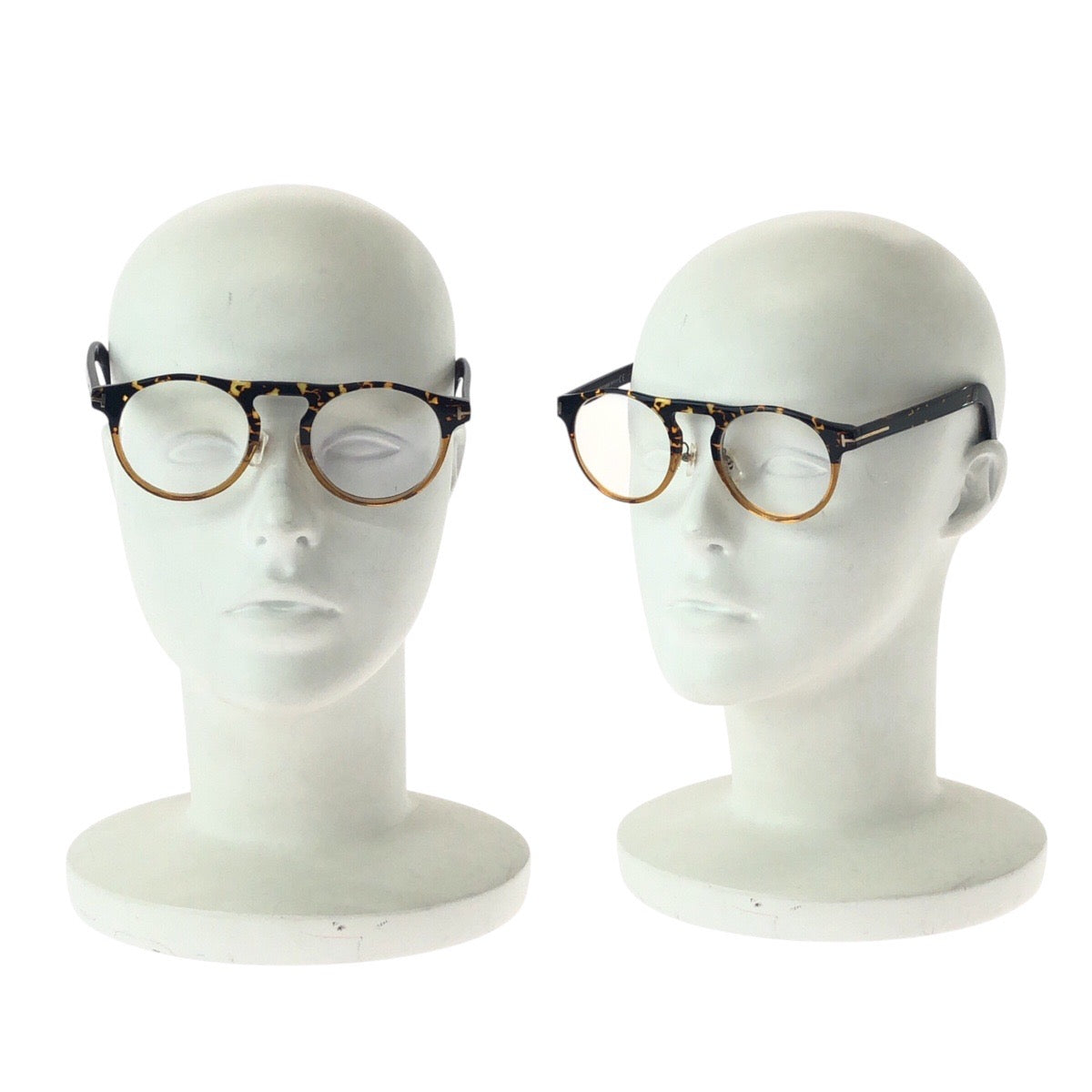 13589
TOM FORD トムフォード イエローハバナ クリアブラウン プラスチック TF5628 F-B 055 49□21 145 0 サングラス ラウンド  メンズ