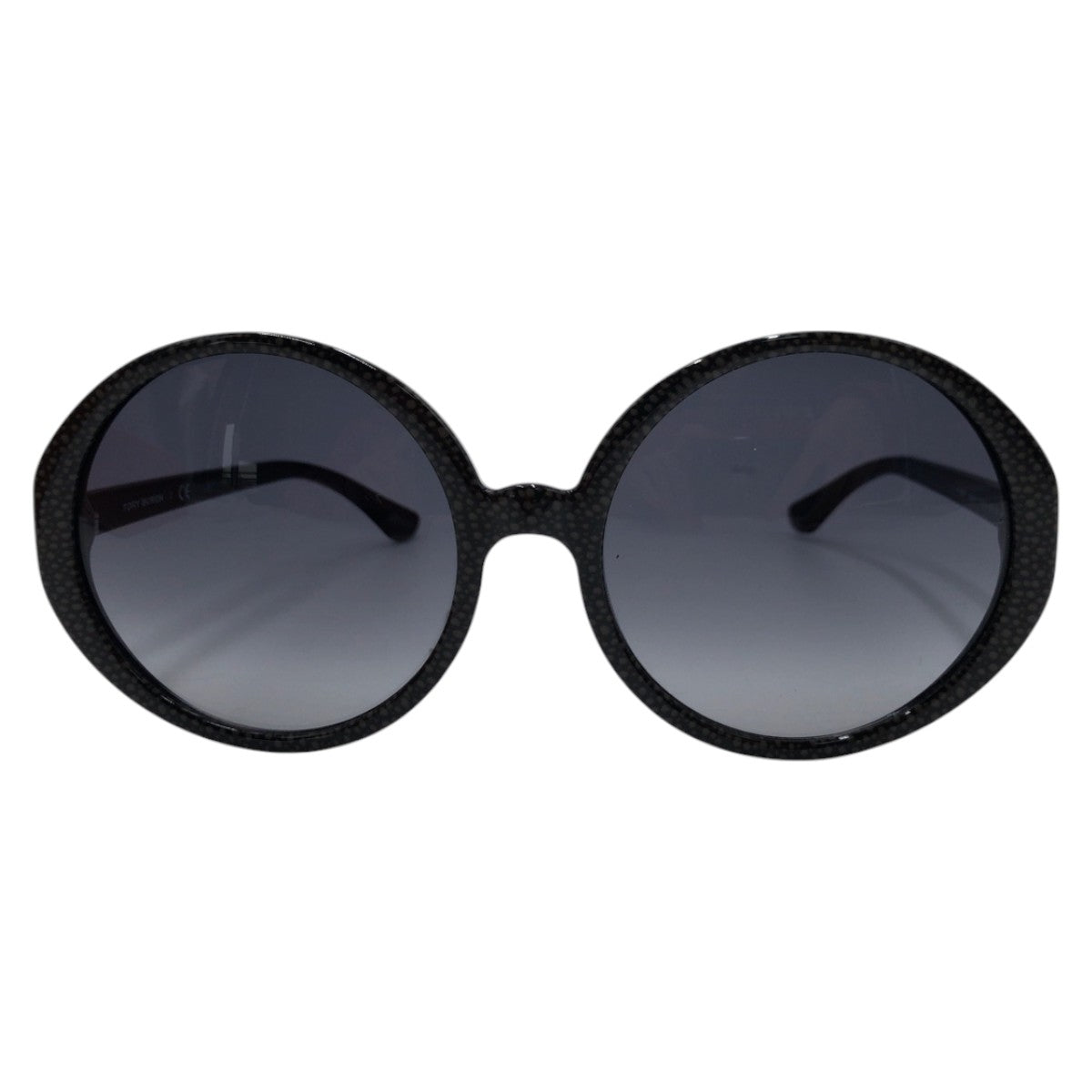 Tory Burch トリーバーチ 水玉 ブラック 黒 グレー プラスチック TY9017 1083/11 60□19 140 3N サングラス オーバル  レディース
