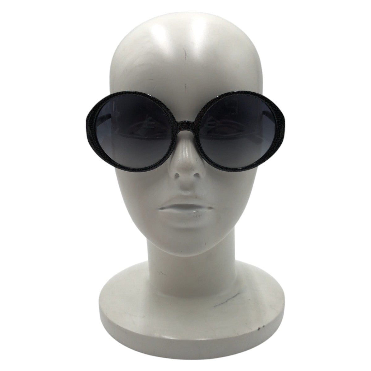 Tory Burch トリーバーチ 水玉 ブラック 黒 グレー プラスチック TY9017 1083/11 60□19 140 3N サングラス オーバル  レディース