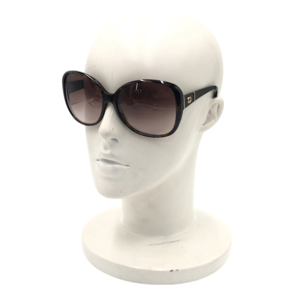 14146
GUCCI グッチ GGロゴ ブラウン プラスチック GG 3126/S 61□17 130 サングラス バタフライ  レディース ABP16