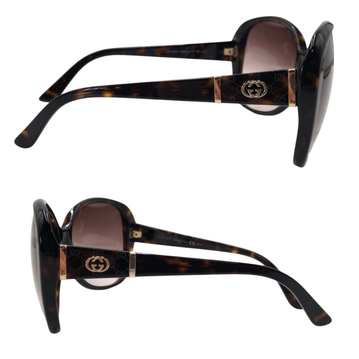 14146
GUCCI グッチ GGロゴ ブラウン プラスチック GG 3126/S 61□17 130 サングラス バタフライ  レディース ABP16