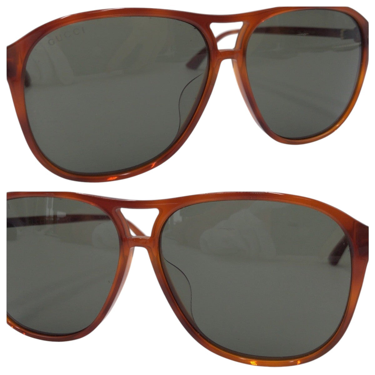 GUCCI グッチ ブラウン プラスチック GG0016 SA 004 59□13 145 サングラス ティアドロップ  メンズ