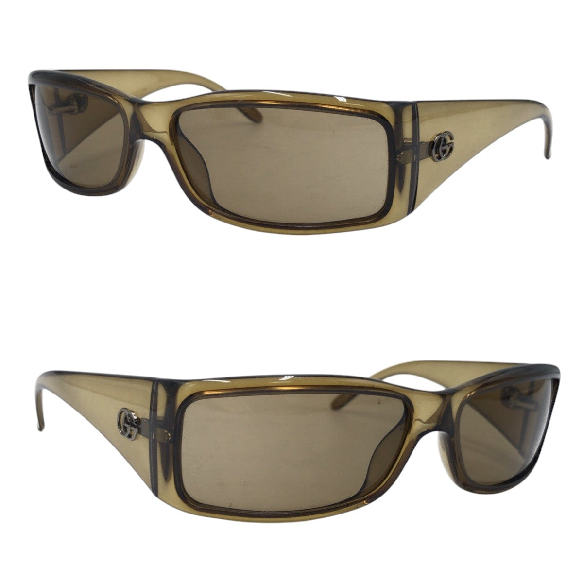 GUCCI グッチ GGロゴ ブラウン プラスチック 120 GG 14 93 1S K02 58□15 サングラス スクエア  レディース