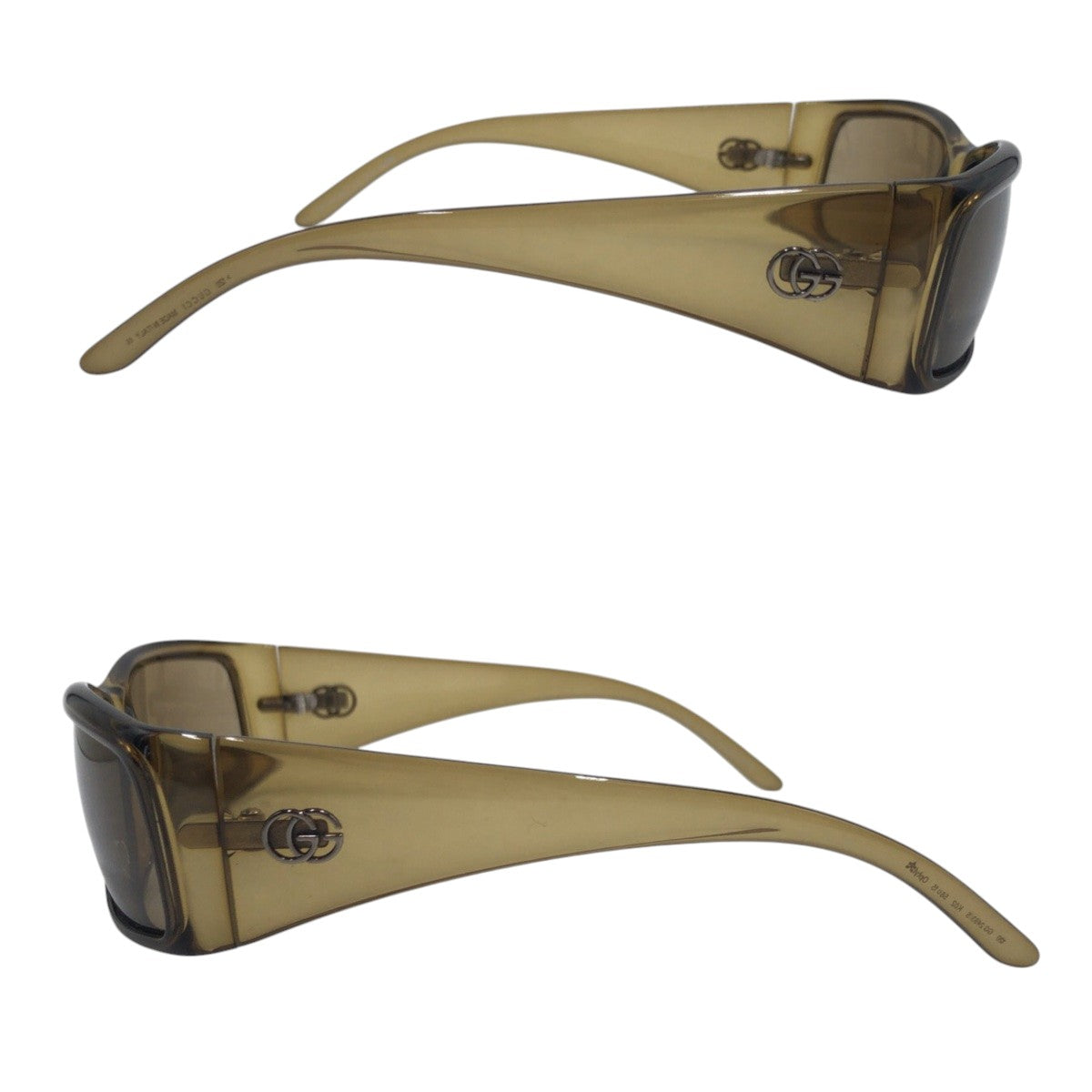 GUCCI グッチ GGロゴ ブラウン プラスチック 120 GG 14 93 1S K02 58□15 サングラス スクエア  レディース