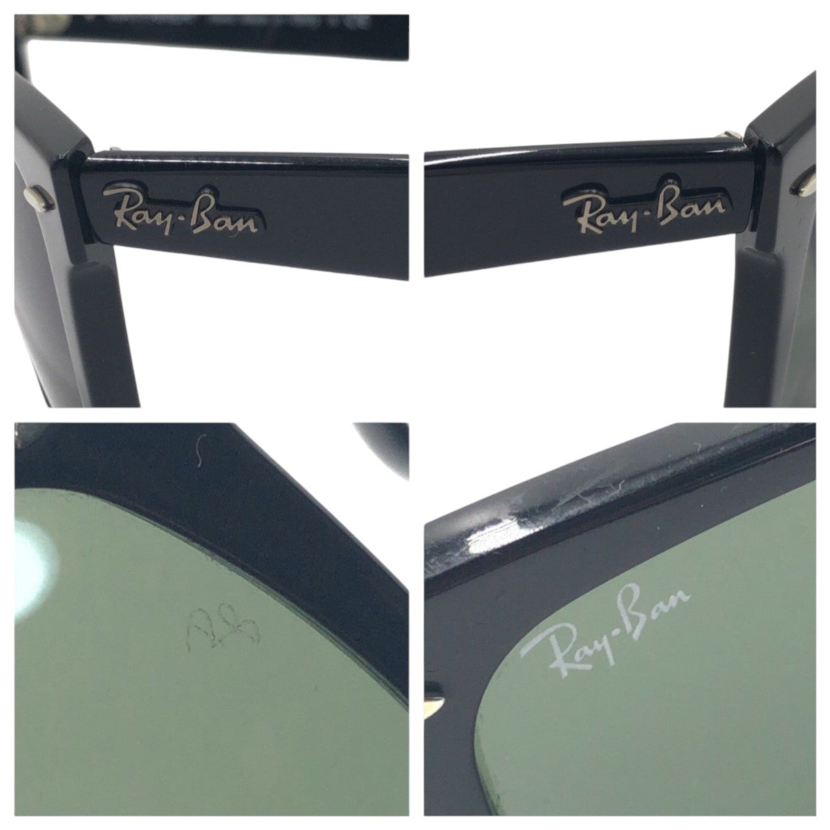14147
Ray-Ban レイバン ウェイファーラー ブラック 黒 プラスチック RB2140-F 901 52◻︎22 3N サングラス ウェリントン  メンズ
