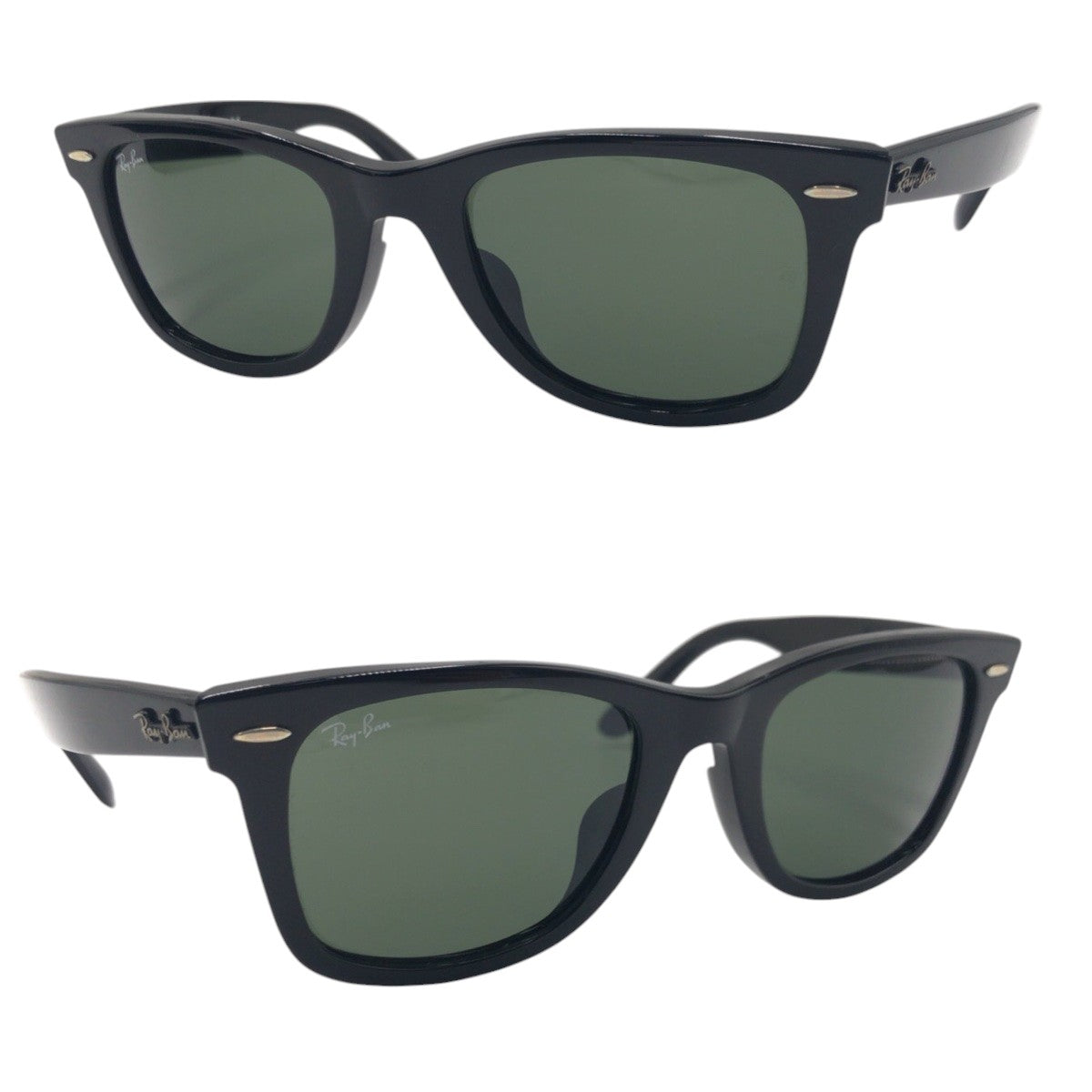 14147
Ray-Ban レイバン ウェイファーラー ブラック 黒 プラスチック RB2140-F 901 52◻︎22 3N サングラス ウェリントン  メンズ