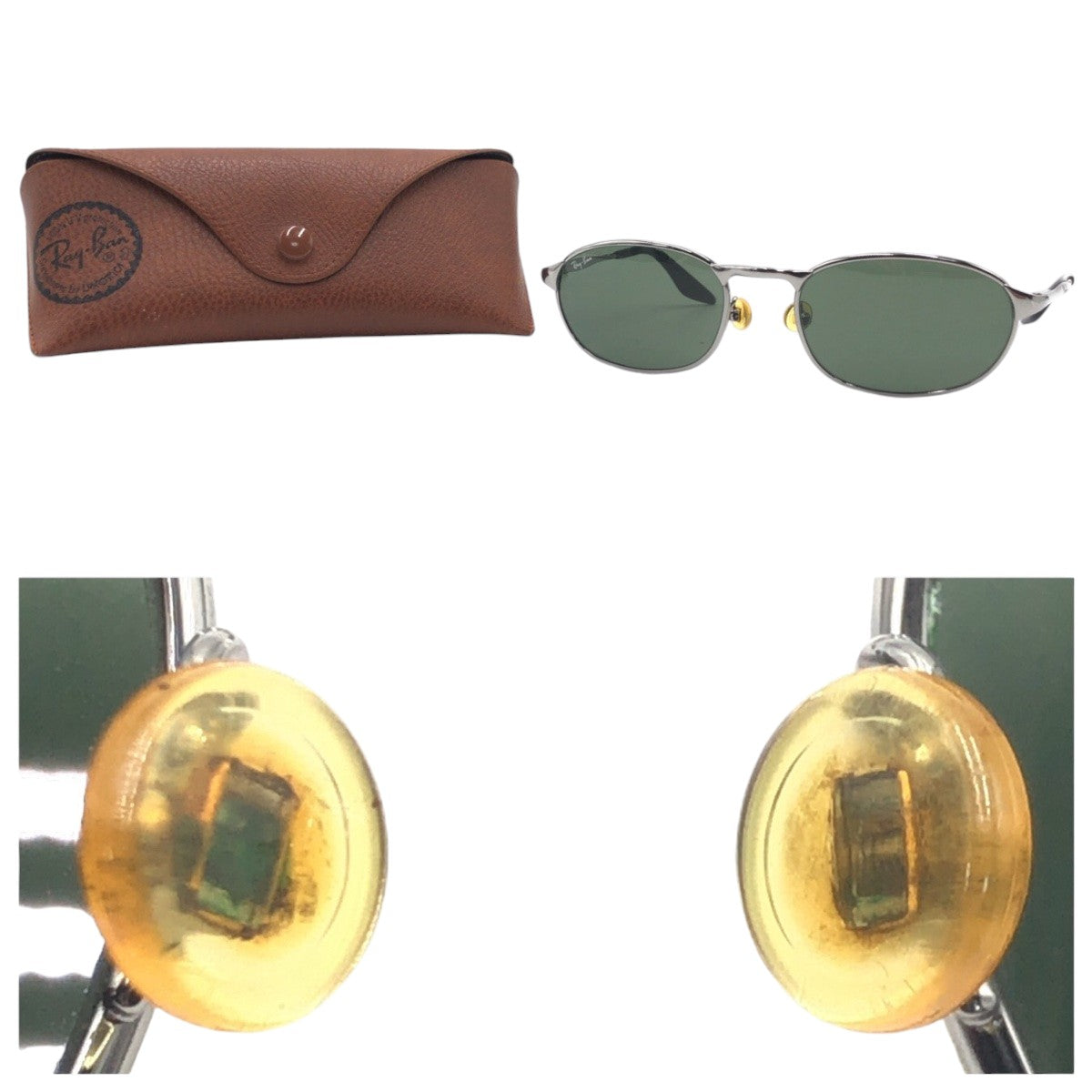 13592
Ray-Ban レイバン ヴィンテージ B&L RAY-BAN シルバー グリーン メタル W2841 PWBJ サングラス ラウンド  メンズ
