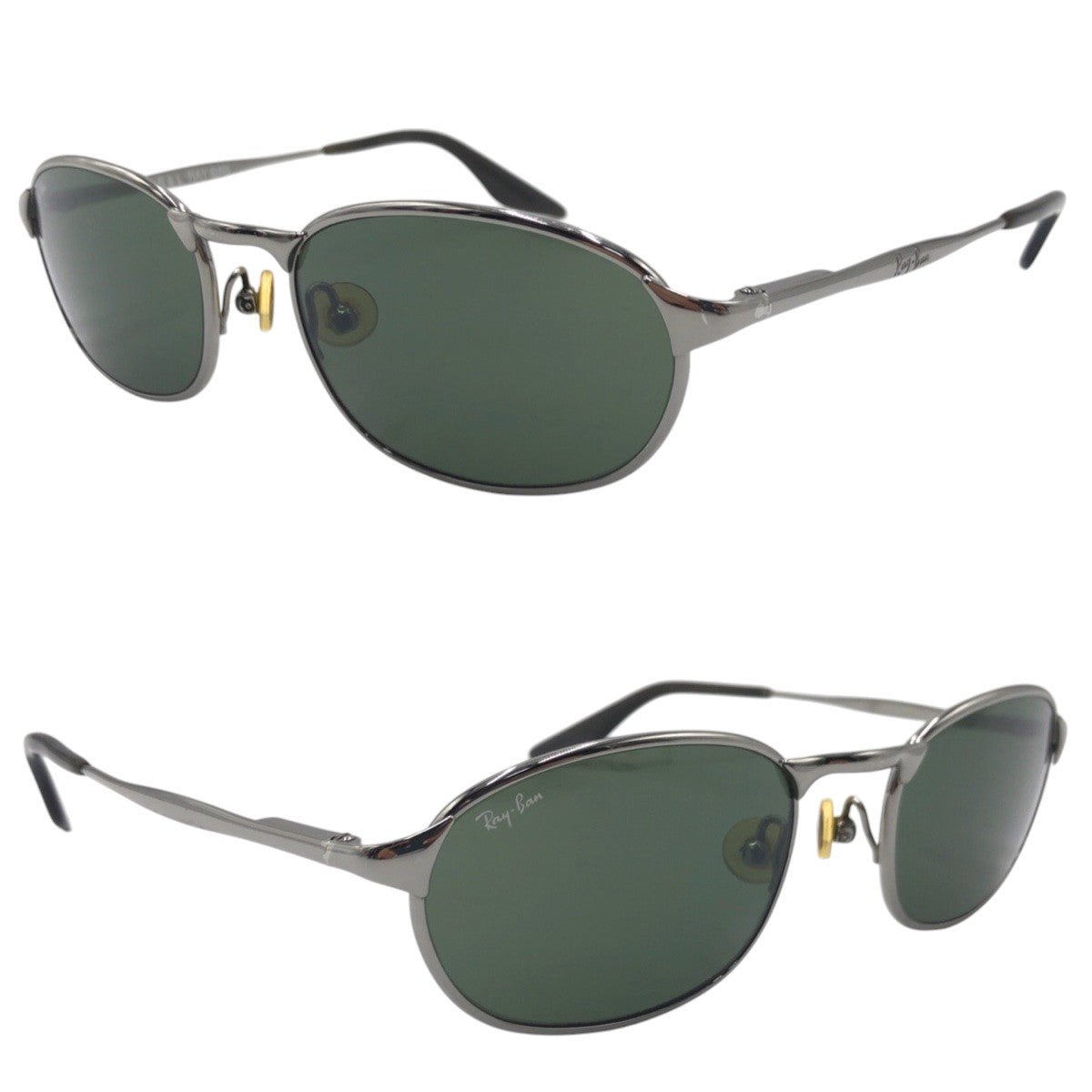 13592
Ray-Ban レイバン ヴィンテージ B&L RAY-BAN シルバー グリーン メタル W2841 PWBJ サングラス ラウンド  メンズ