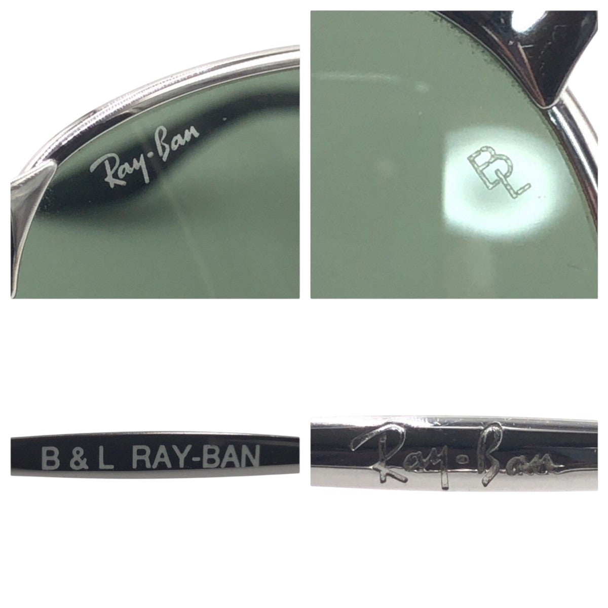 13592
Ray-Ban レイバン ヴィンテージ B&L RAY-BAN シルバー グリーン メタル W2841 PWBJ サングラス ラウンド  メンズ