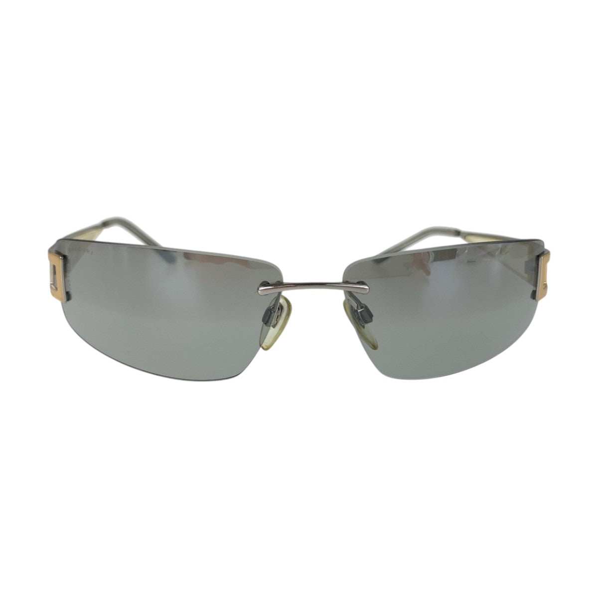 14148
BVLGARI ブルガリ グレー シルバー メタル AB5427365 サングラス スクエア  メンズ