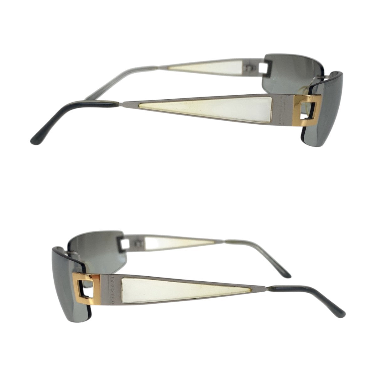 14148
BVLGARI ブルガリ グレー シルバー メタル AB5427365 サングラス スクエア  メンズ