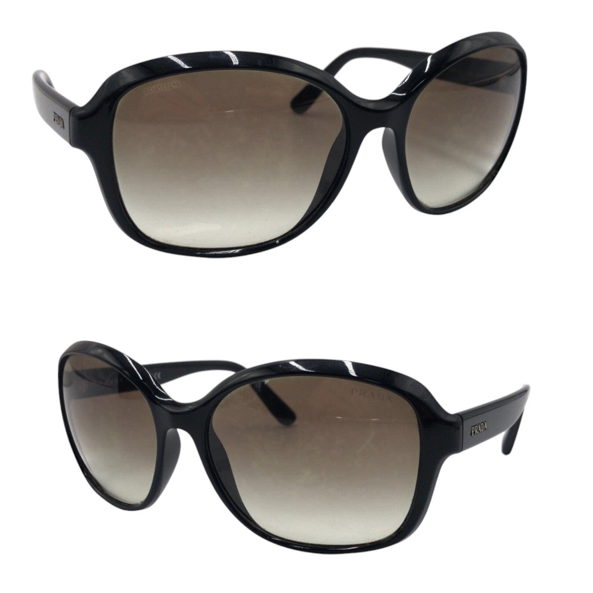 PRADA Prada Black Plastic SPR18Q 62◻︎17 1AB OA7 140 2N Sunglasses Unisex Butterfly Women's