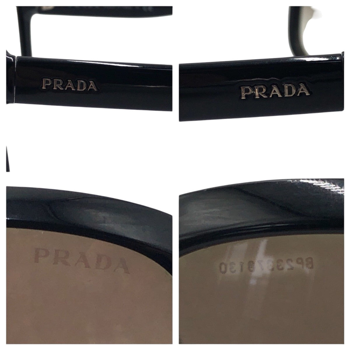 PRADA Prada Black Plastic SPR18Q 62◻︎17 1AB OA7 140 2N Sunglasses Unisex Butterfly Women's