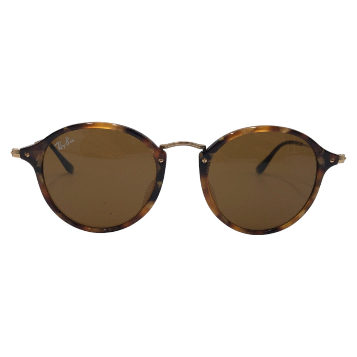 14150
Ray-Ban レイバン ラウンドフレックス ブラウン ゴールド メタル / プラスチック RB2447-F 1160 49◻︎21 145 3N サングラス ラウンド  メンズ