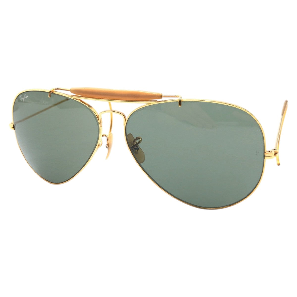 14151
Ray-Ban レイバン ヴィンテージ B&L ボシュロム アビエーター ゴールド グリーン メタル サングラス ティアドロップ  メンズ A16