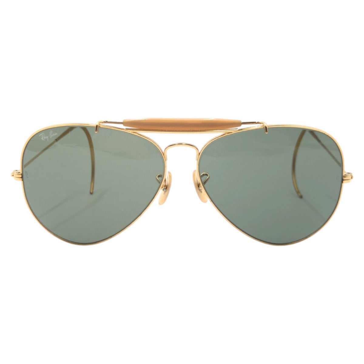 14151
Ray-Ban レイバン ヴィンテージ B&L ボシュロム アビエーター ゴールド グリーン メタル サングラス ティアドロップ  メンズ A16