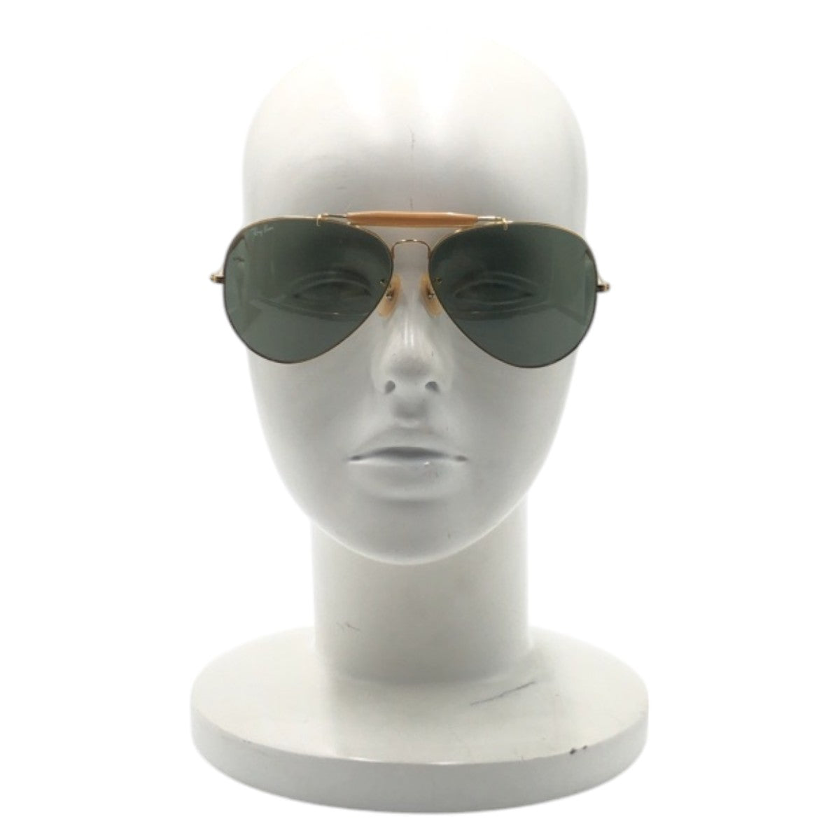 14151
Ray-Ban レイバン ヴィンテージ B&L ボシュロム アビエーター ゴールド グリーン メタル サングラス ティアドロップ  メンズ A16