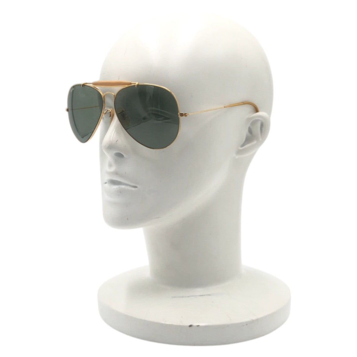 14151
Ray-Ban レイバン ヴィンテージ B&L ボシュロム アビエーター ゴールド グリーン メタル サングラス ティアドロップ  メンズ A16