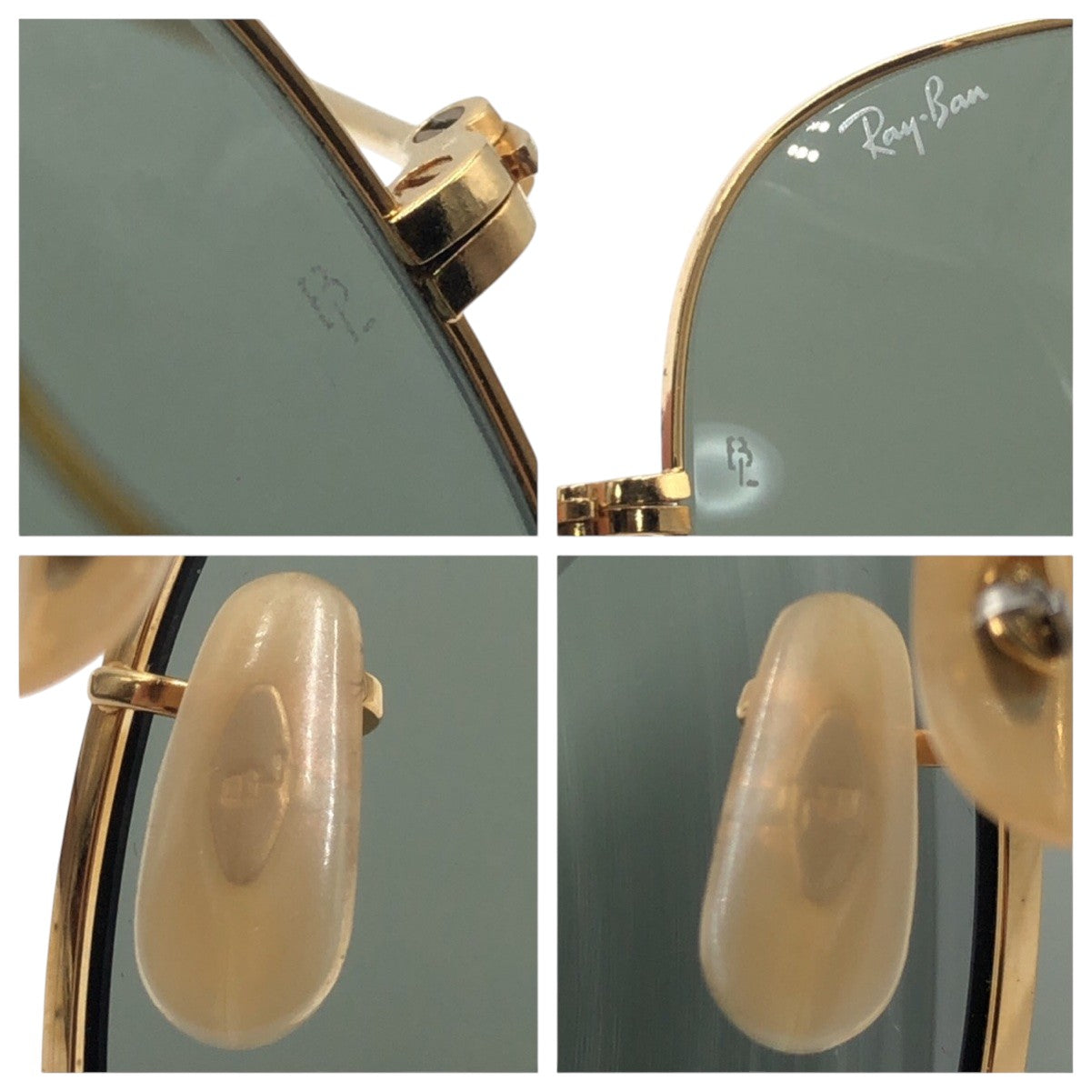 14151
Ray-Ban レイバン ヴィンテージ B&L ボシュロム アビエーター ゴールド グリーン メタル サングラス ティアドロップ  メンズ A16