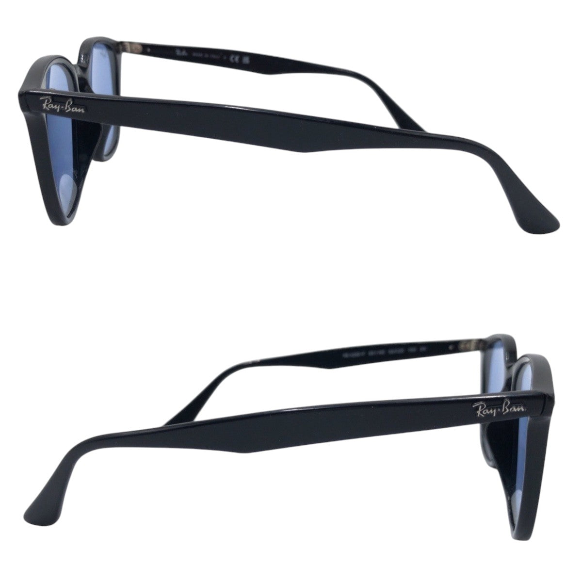 Ray-Ban Ray-Ban Black Blue Plastic RB4258-F 601/80 52□20 150 2N Sunglasses Wellington Men's