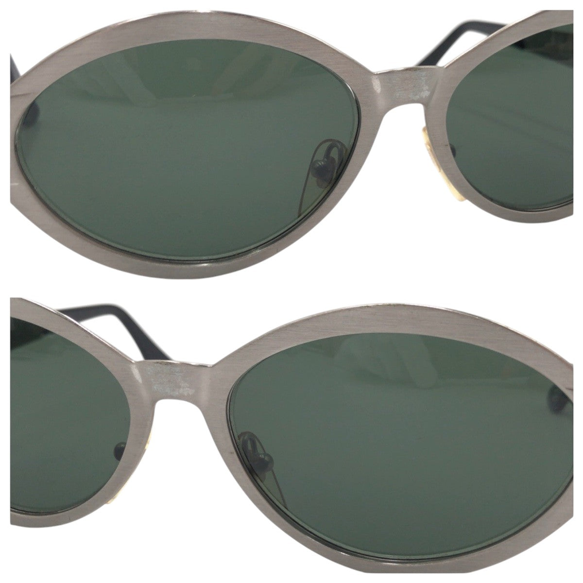 VERSACE ヴェルサーチ ヴィンテージ メデューサ シルバー ブラック 黒 メタル MOD.S97 COL.22M サングラス ラウンド  メンズ