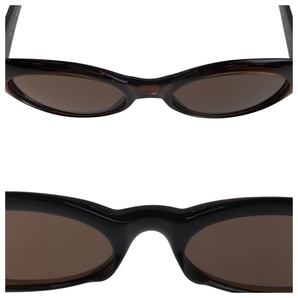 13596
GUCCI グッチ Gロゴ ブラウン シルバー金具 プラスチック 135 GG2413/N/S 5219 サングラス 男女兼用 オーバル  レディース