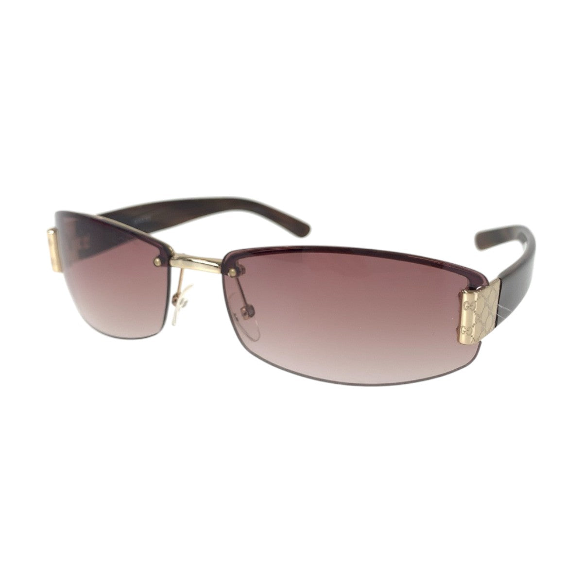 14152
GUCCI グッチ GG柄 ブラウン ゴールド金具 プラスチック / メタル GG 1799/S NQ5 60◻︎15 125 サングラス スクエア  メンズ