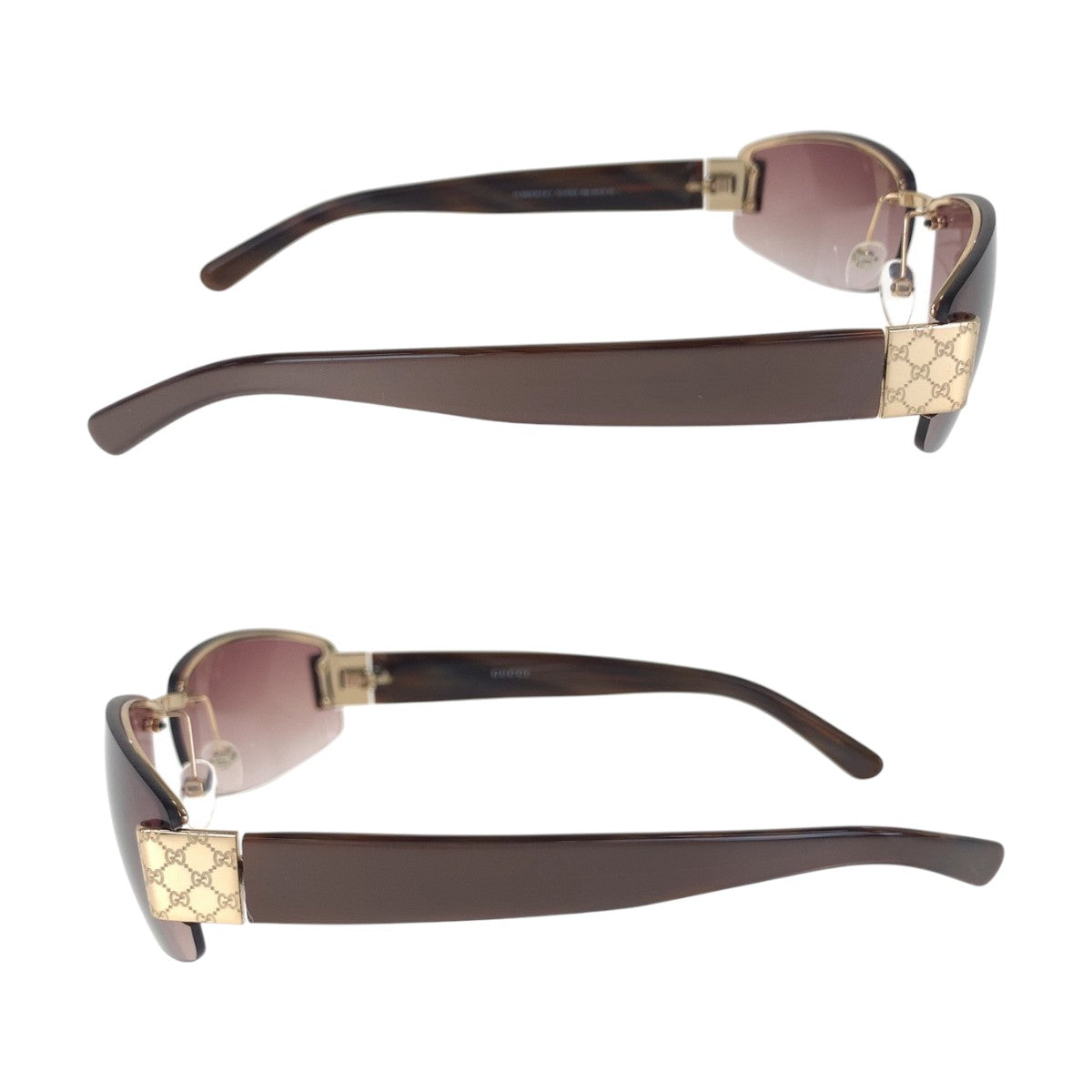 14152
GUCCI グッチ GG柄 ブラウン ゴールド金具 プラスチック / メタル GG 1799/S NQ5 60◻︎15 125 サングラス スクエア  メンズ