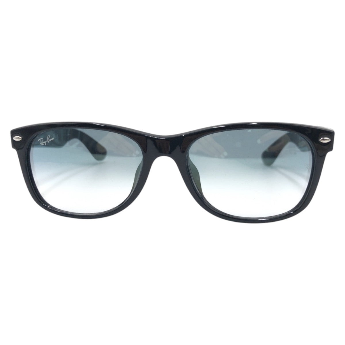 13597
Ray-Ban レイバン B&L RAY-BAN NEW WAYFARER ブラック 黒 ミラー プラスチック RB2132-F 901/3F 55□18 140 2N 男女兼用 ウェリントン  レディース