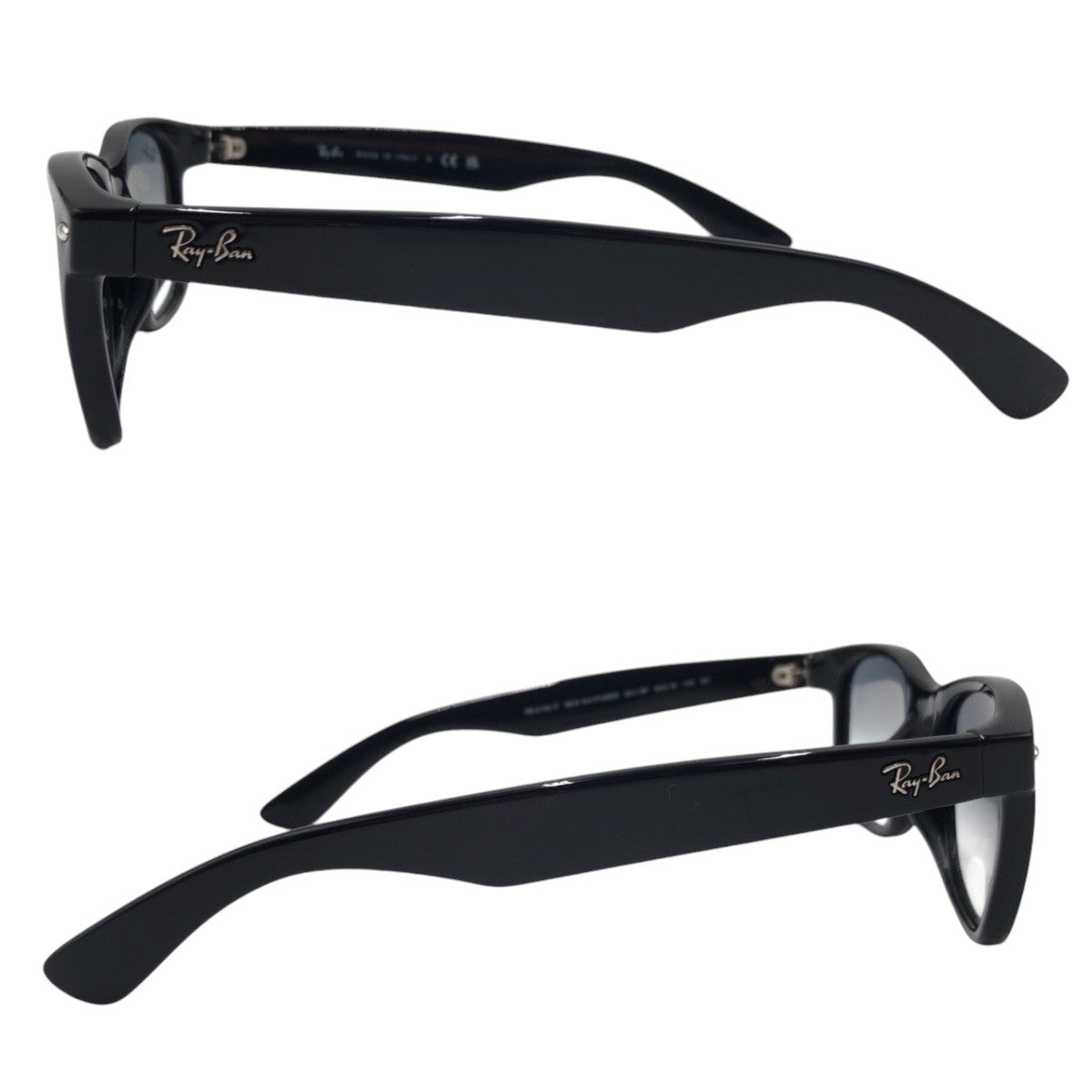 13597
Ray-Ban レイバン B&L RAY-BAN NEW WAYFARER ブラック 黒 ミラー プラスチック RB2132-F 901/3F 55□18 140 2N 男女兼用 ウェリントン  レディース