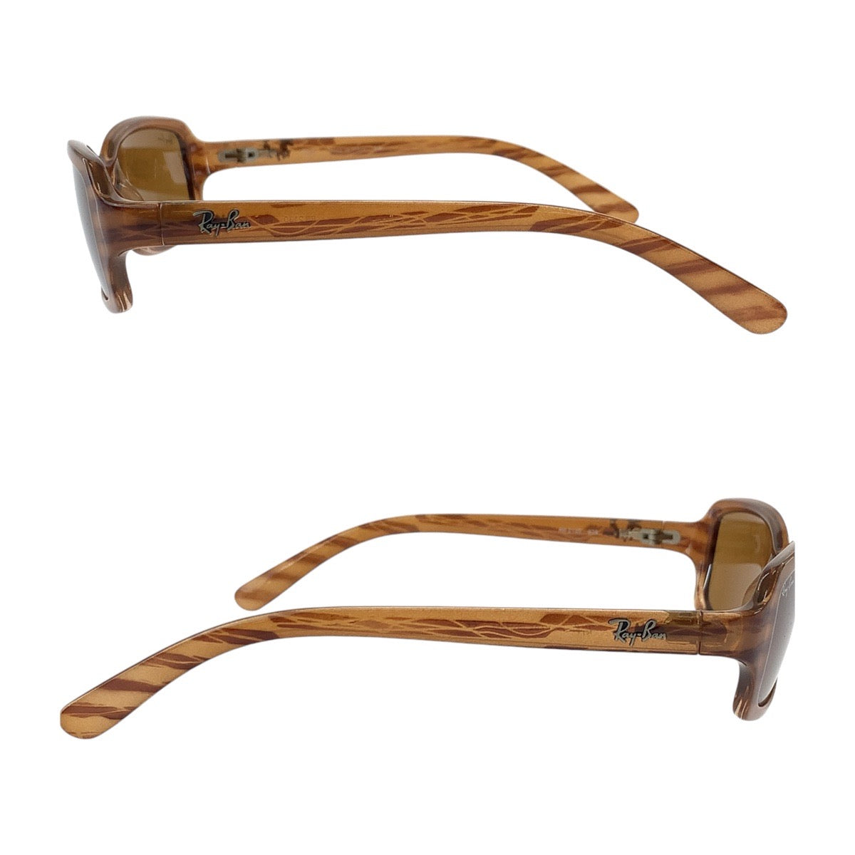 13598
Ray-Ban レイバン 木目調 ブラウン シルバー金具 プラスチック RB2130 938 サングラス ウェリントン  メンズ
