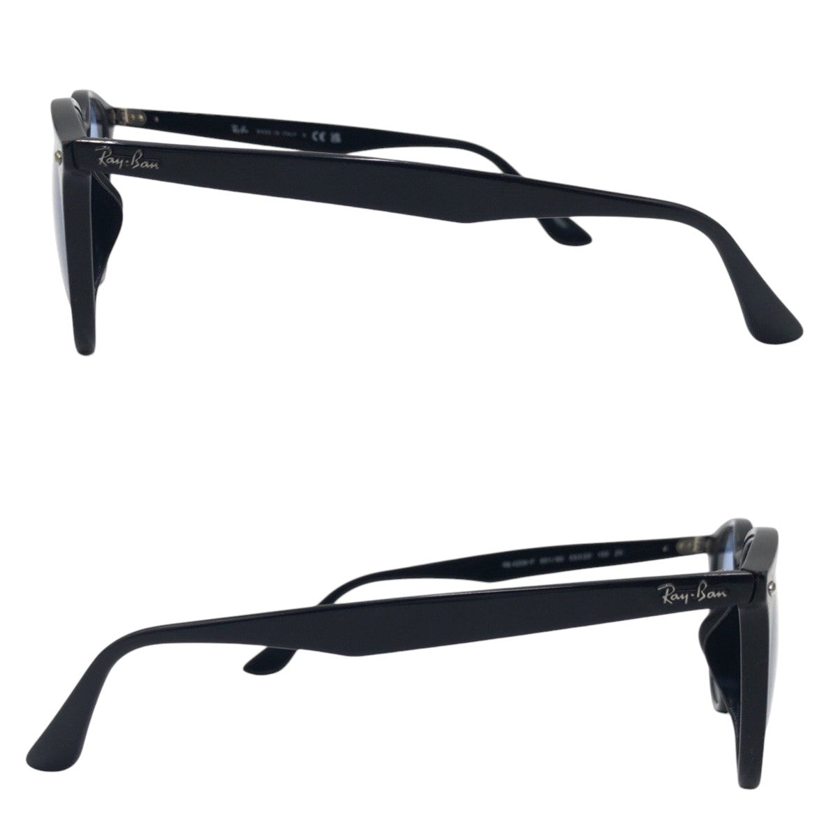 13599
Ray-Ban レイバン ブラック 黒 ブルー プラスチック RB4259 F 男女兼用 ウェリントン  メンズ