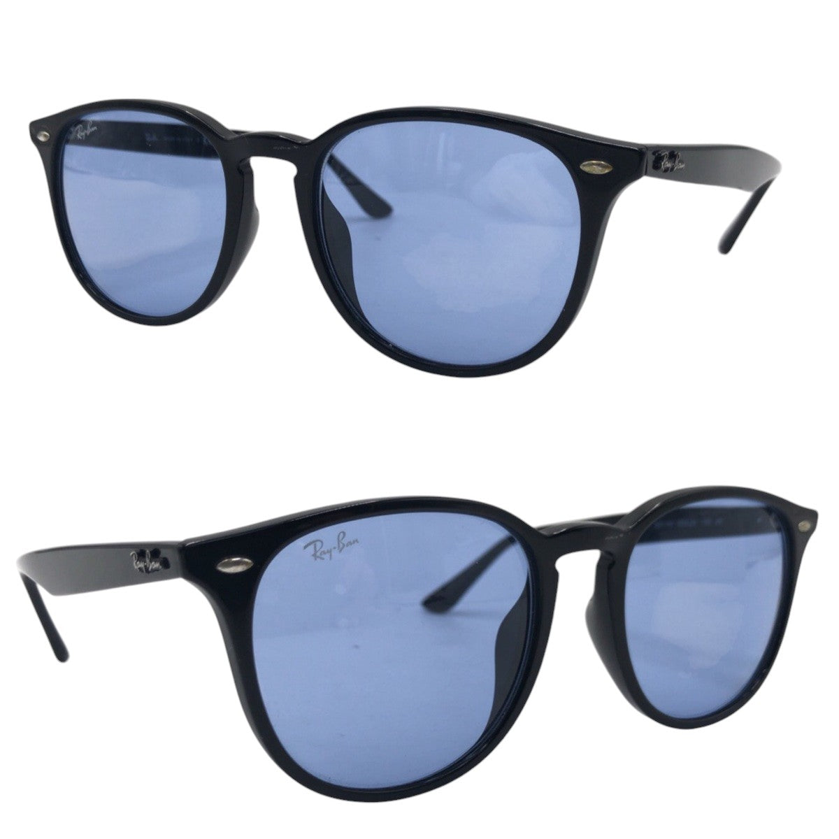13599
Ray-Ban レイバン ブラック 黒 ブルー プラスチック RB4259 F 男女兼用 ウェリントン  メンズ